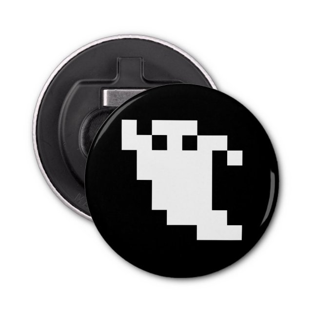 8 Bit Pixel Ghost Bottle Opener (Front)