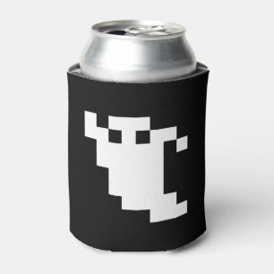 8 Bit Pixel Ghost Can Cooler