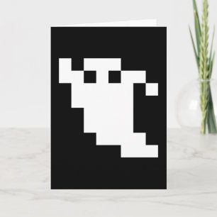 8 Bit Pixel Ghost Card