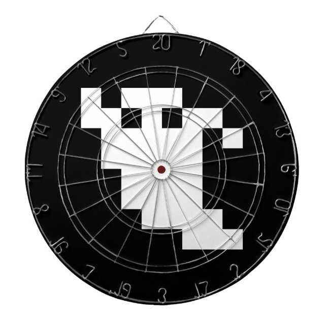 8 Bit Pixel Ghost Dartboard (Front)