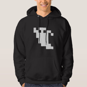 8 Bit Pixel Ghost Hoodie