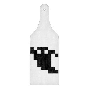 8 Bit Pixel Ghost Shadow Cutting Board