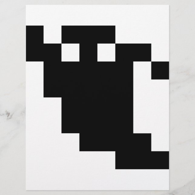 8 Bit Pixel Ghost Shadow Flyer (Front)