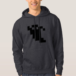 8 Bit Pixel Ghost Shadow Hoodie