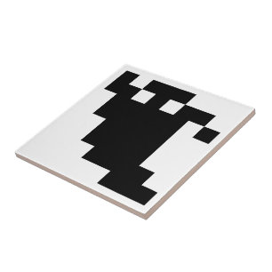 8 Bit Pixel Ghost Shadow Tile