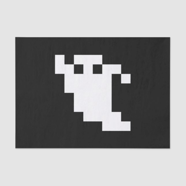 8 Bit Pixel Ghost Tissue Paper (Front)