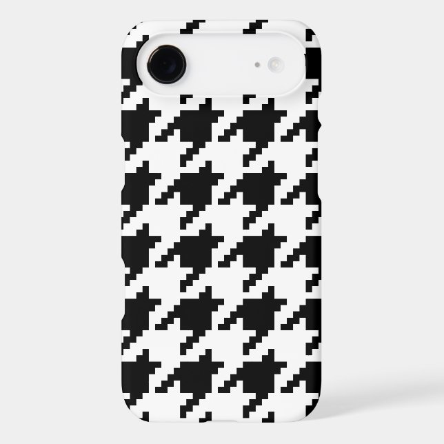8 Bit Pixel Houndstooth Check Pattern (Back)