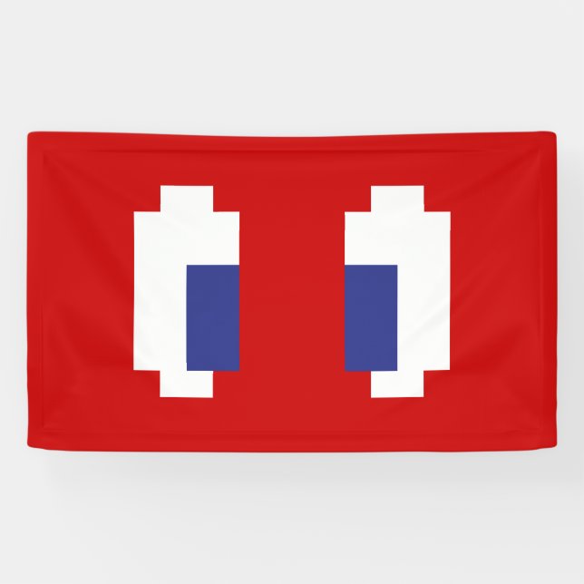 8 Bit Pixel Manga Eyes Banner (Horizontal)