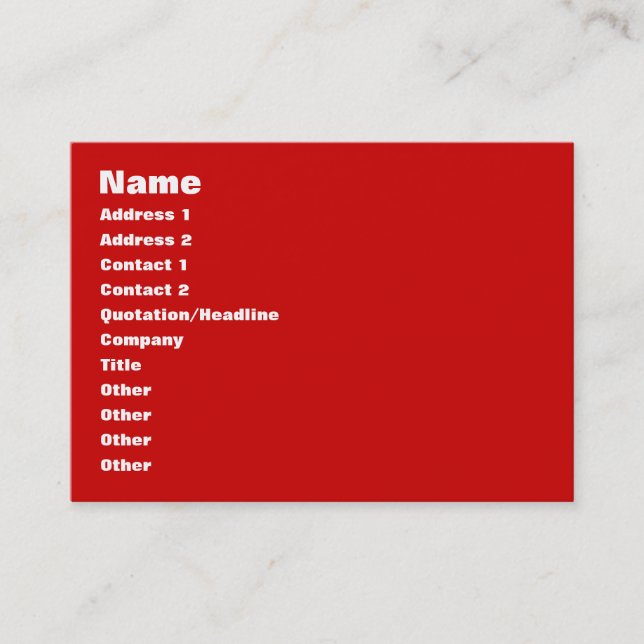 8 Bit Pixel Manga Eyes Business Card (Front)