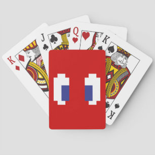 8 Bit Pixel Manga Eyes Playing Cards