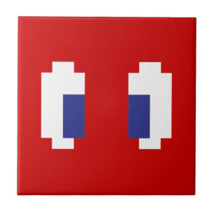 8 Bit Pixel Manga Eyes Tile