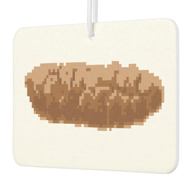 8 Bit Pixel Poop Car Air Freshener (Left)