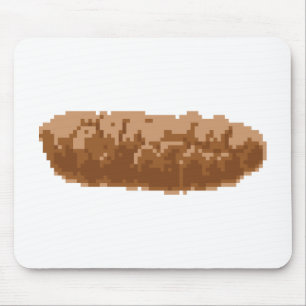 8 Bit Pixel Poop Mouse Mat