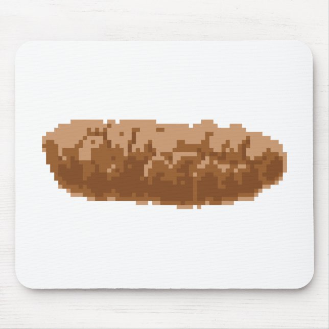 8 Bit Pixel Poop Mouse Mat (Front)
