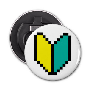 8 Bit Pixel Wakaba / Shoshinsha Mark Bottle Opener