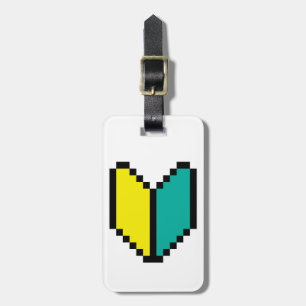 8 Bit Pixel Wakaba / Shoshinsha Mark Luggage Tag