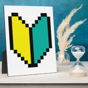 8 Bit Pixel Wakaba / Shoshinsha Mark Plaque