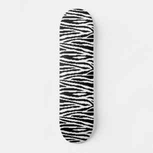 8 Bit Pixel Zebra Print Design Pattern Skateboard