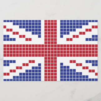 8-bit Pixels Union Jack British(UK) Flag Stationery