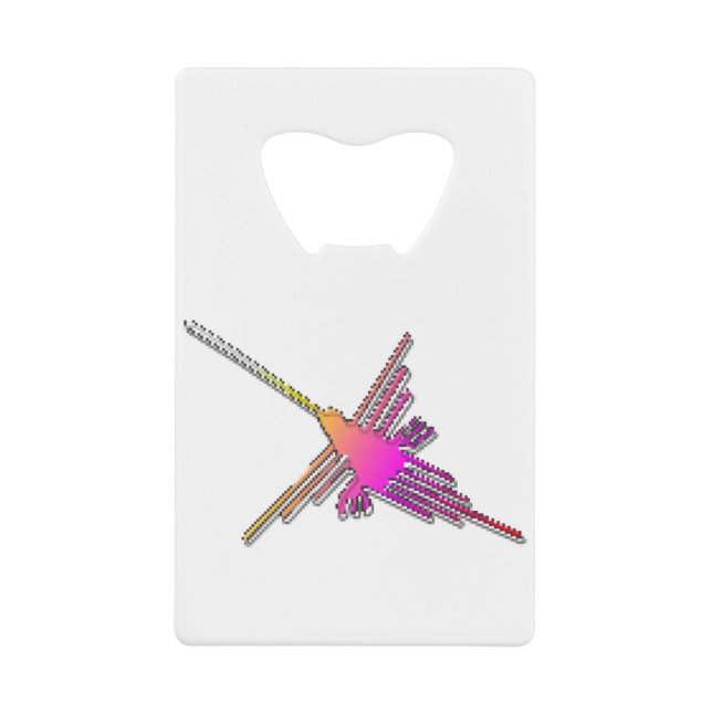 8 Bit Retro Video Game Nazca Lines Hummingbird (Front)