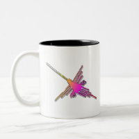 8 Bit Retro Video Game Nazca Lines Hummingbird
