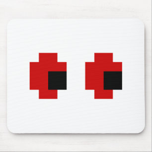 8 Bit Spooky Red Eyes Mouse Mat