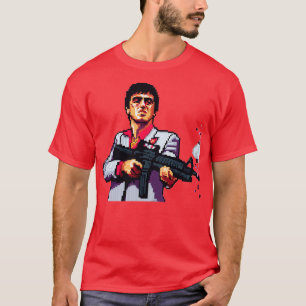 8 Bit Tony Montana artwork T-Shirt