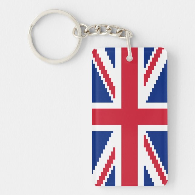 8 Bit Union Pixel Jack Key Ring (Front)