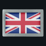 8 Bit Union Pixel Jack Rectangular Belt Buckle<br><div class="desc">Union Pixel Jack UK Flag Vintage 8 Bit Pixel Art.

Globe Trotters specialises in idiosyncratic imagery from around the globe. Here you will find unique Greeting Cards,  Postcards,  Posters,  Mousepads and more.</div>