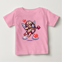 8 bit Valentine's Day classic/vintage Cupid