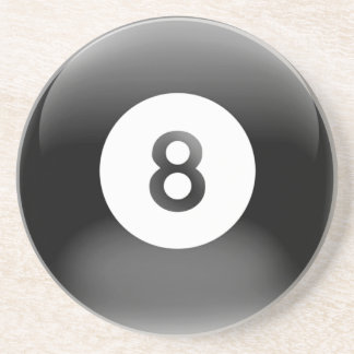 8 Black Ball Billiard Coaster