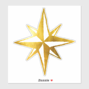 8 Branch Star Spiritual Vintage Witchy Celestial