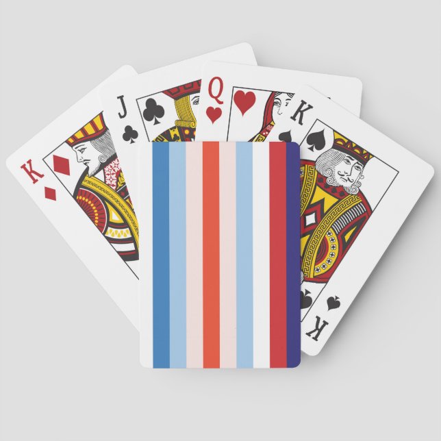 8 Colour Combination Playing Cards (Back)