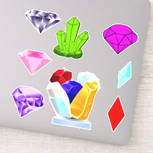 8 Colourful Crystal Gemstones (Jewel Designer) Gem