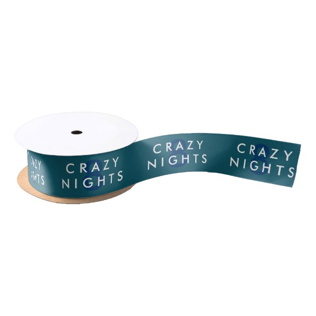 8 Crazy Nights Hanukkah Ribbon Satin Ribbon (Spool)