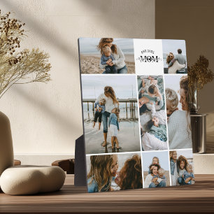 8 Custom Photo Collage Best Mum Ever  Plaque