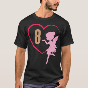 8 Eighth 8th Birthday Party Fairy Tale Girl Prince T-Shirt