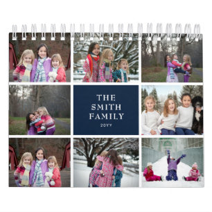 8 Family Photo Collage 2025 Calendar