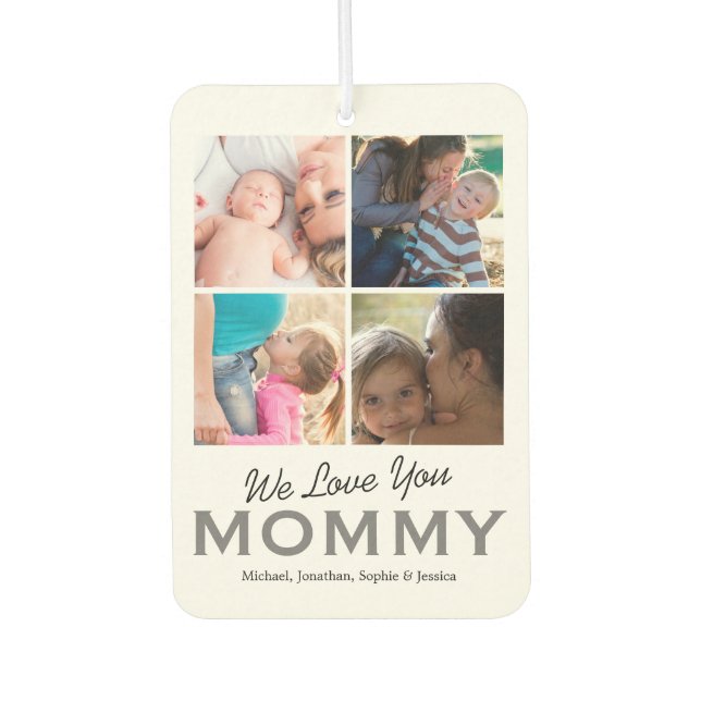 8 Family Photos Mum Air Freshener (Front)