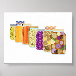 #8 Food Canning Jars  Poster