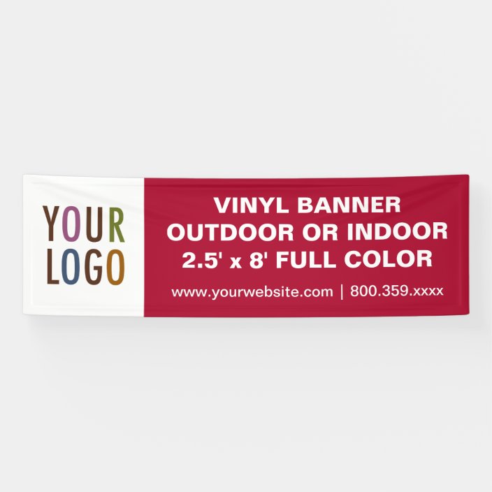 8' Large Custom Vinyl Banner Outdoor or Indoor | Zazzle.co.uk