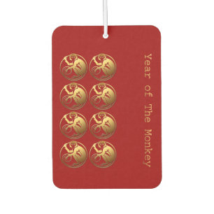 8 Lucky Monkeys Chinese New Year 2016 Freshener