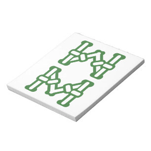 8 Mahjong Tiles / EIGHT OF BAMBOOS -MAHJONG TILE- Notepad