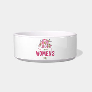 8 March Floral Women's Day Greeting Bowl