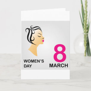 8 march international women's day card