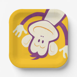 8 Monkey Plates for Children's Birthday Party