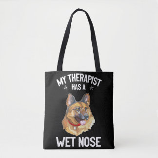 8 My Therapist Has A Wet Nose Tote Bag