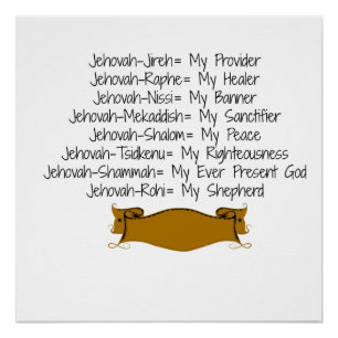 8 Names of God Poster