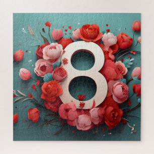 8 of march design jigsaw puzzle