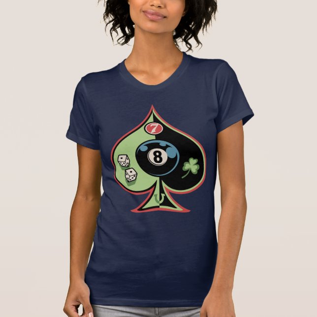 8 of Spades T-Shirt (Front)